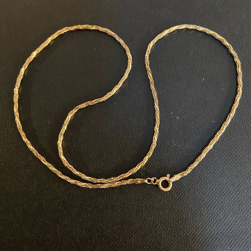 Vintage Italian Twist Chain Stamped 925. 18”